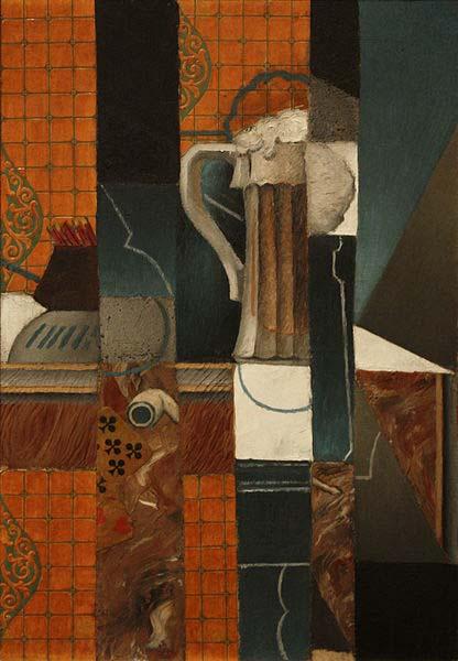 Juan Gris Playing Cards and Glass of Beer oil painting picture